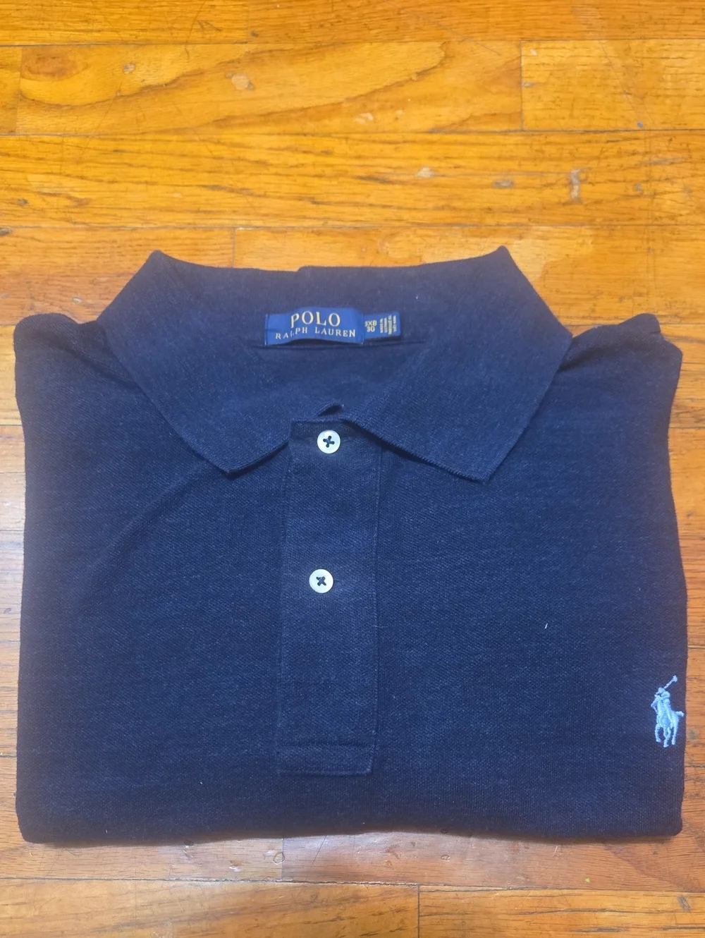 Polo Ralph Lauren Men's Big/Tall Heather Navy Blue 3XB Short Sleeve Polo